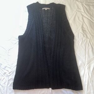 NWOT black GAP knit vest women’s XS